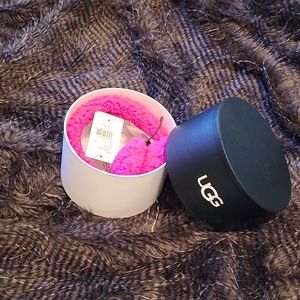 Pink faux fur earmuffs